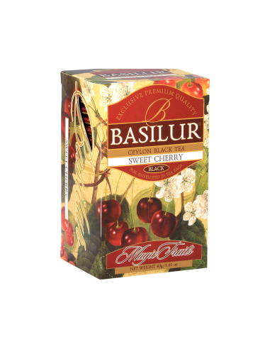 Basilur - Sweet Cherry 25 Bolsas - 12 Unidades X Caja