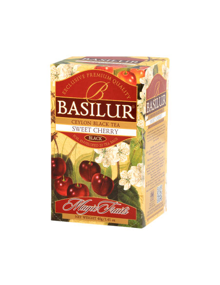 Basilur - Sweet Cherry 25 Bolsas - 12 Unidades X Caja