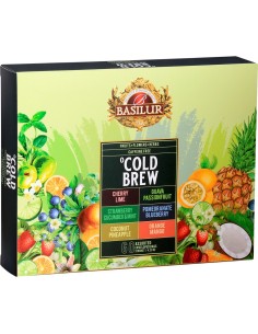 Basilur - Infusiones de Frutas y Hierbas COLD BREW - 60 Bolsas x 6 Unidades x Caja
