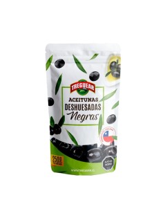 Aceitunas Negras Deshuesadas 250Gr x 32 Unidades -Treguear