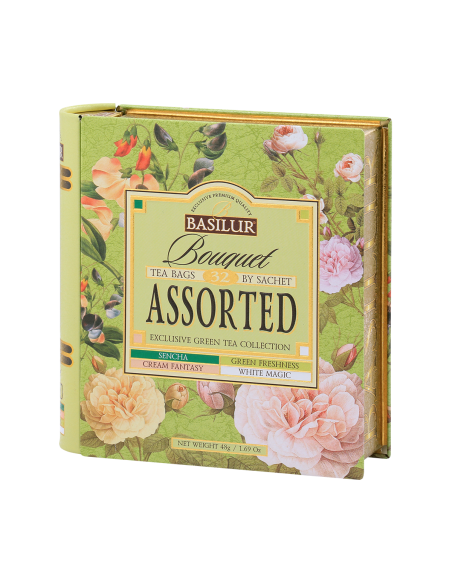 Tea Book Bouquet Assorted 32 bolsas - 6 Unid. X Caja