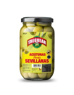 Aceitunas Sevillanas Extra - 500Gr x 12 Unidades - Treguear