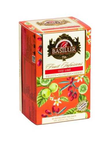 Infusiones de Fruta - Goji Lima - 20 Bolsitas x 12 Unidades - Basilur