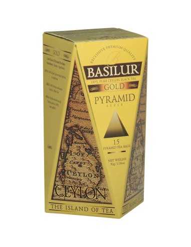 Té Negro Gold -Island - 15 Piramides x 12 Unidades - Basilur