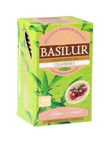 Te Verde con Cranberries - Magic Fruit - 25 Bolsitas x 12 Unidades - Basilur