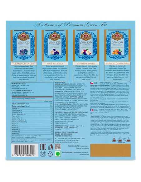 Te azul Surtido - Blue Tea - 40 Bolsas x 12 Unidades - Basilur