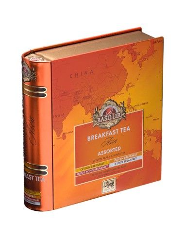 Libro de Té - Breakfast Asia - 32 Bolsitas x 6 Unidades - Basilur