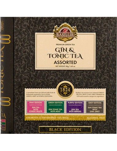 Gin Tonic Surtido Edicion Black- 32 Bolsitas x...