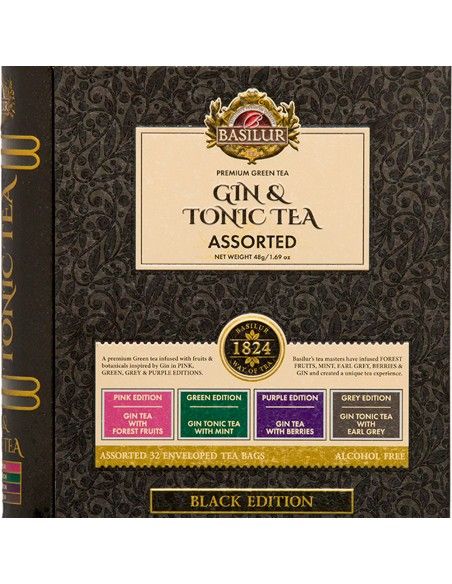 Gin Tonic Surtido Edicion Black- 32 Bolsitas x 6 Unidades - Basilur