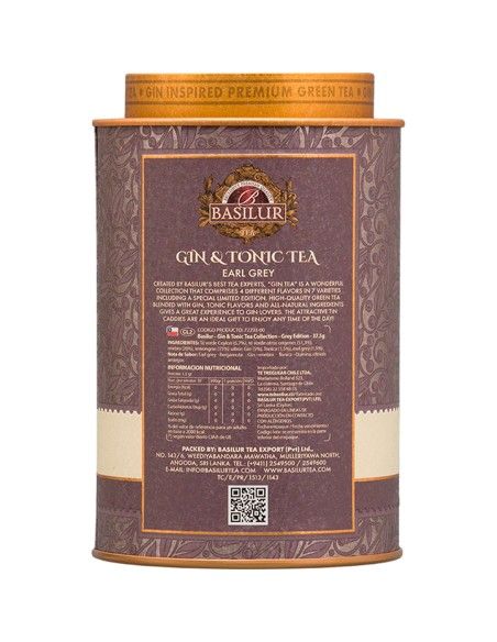 Gin Tonic Earl Grey- 25 Bolsitas x 6 Unidades - Basilur