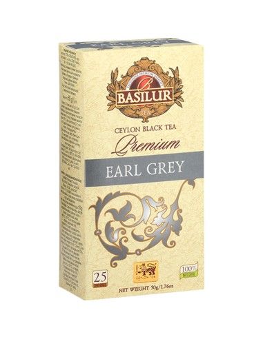 Te Premium - Earl Grey - Bolsita Simple - 25 Bolsas x 24 Unidades - Basilur