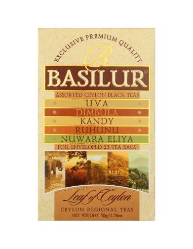 Té negro Ceylon-Assorted Hojas del Ceylon Té 25...
