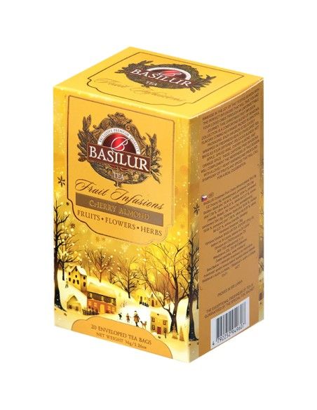 Fruit Infusion - Infusion de Cereza y Almendras - 20 Bolsas x 12 Unidades - Basilur