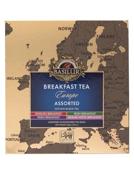 Te Breakfast - Europe Collection - 40 Bolsitas x 12 Unidades - Basilur