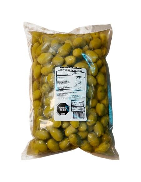 ACEITUNA SEVILLANA VERDE CAL 200 - 240 - 10 Kg - Treguear