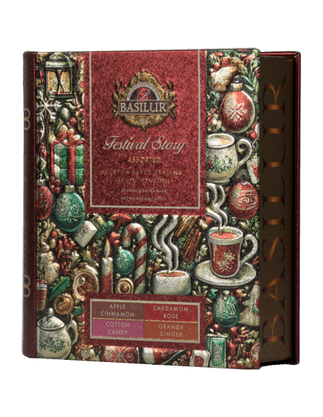 Libro Festival Story - Te Negro Sabores Surtidos - 32 Bolsas x 6 Unidades - Basilur