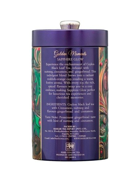Golden Moments - Sapphire Glow - Hoja 100 gr x 6 Unidades - Basilur