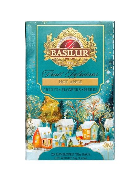 Fruit Infusion - Hot Apple - 20 Bolsas x 12 Unidades - Basilur
