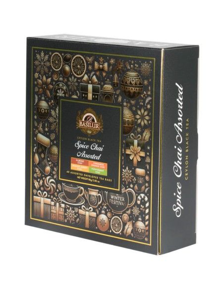 Caja Spice Chai Surtido - 40 Bolsas x 12 Unidades - Basilur