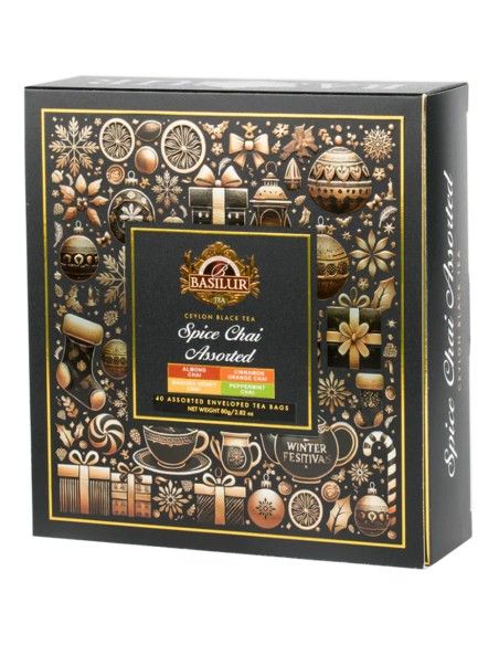 Caja Spice Chai Surtido - 40 Bolsas x 12 Unidades - Basilur