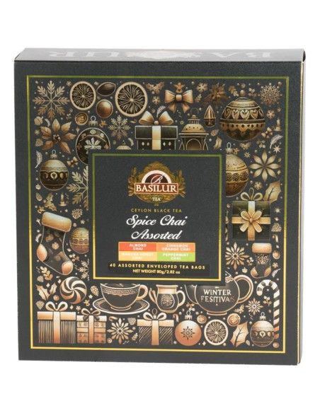 Caja Spice Chai Surtido - 40 Bolsas x 12 Unidades - Basilur