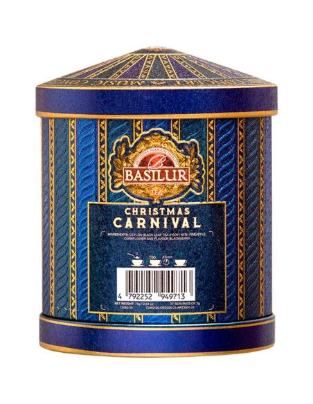 Te Negro con Piña - Music Festival Winter - Hoja 75 gr x 6 Unidades - Basilur