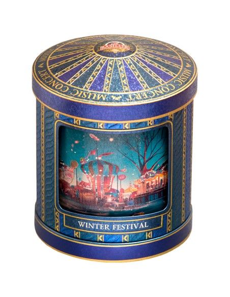 Te Negro con Piña - Music Festival Winter - Hoja 75 gr x 6 Unidades - Basilur