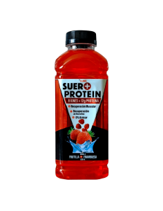 Bebida Hidratante Suero Frutilla Frambuesa 8 Iones + 12g Proteína 630ml - 6 Unidades - I LIKE