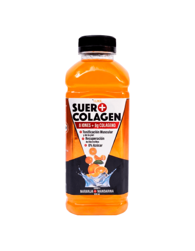 Bebida Hidratante Suero Naranja Mandarina 8 Iones + 8g Colágeno 630ml - 6 Unidades - I LIKE