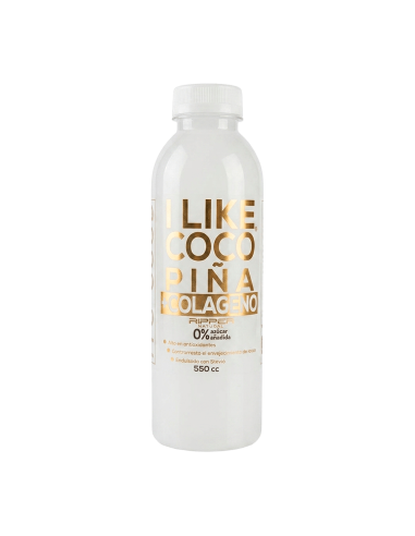 Jugo Natural Coco Piña + Colágeno 550cc - 6 Unidades - I LIKE