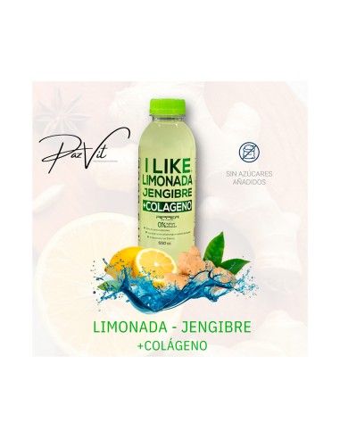 Jugo Natural Limonada Jengibre + Colágeno 550cc - 6 Unidades - I LIKE