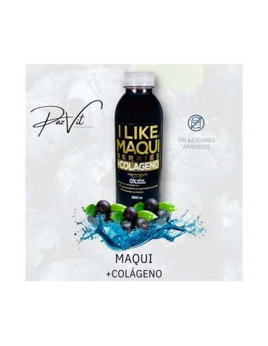 Jugo Natural Maqui + Colágeno 550cc - 6 Unidades - I LIKE