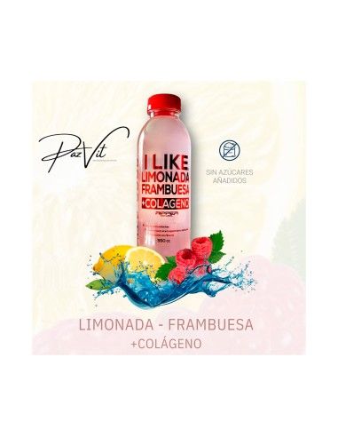 Jugo Natural Limonada Frambuesa + Colágeno 550cc - 6 Unidades - I LIKE