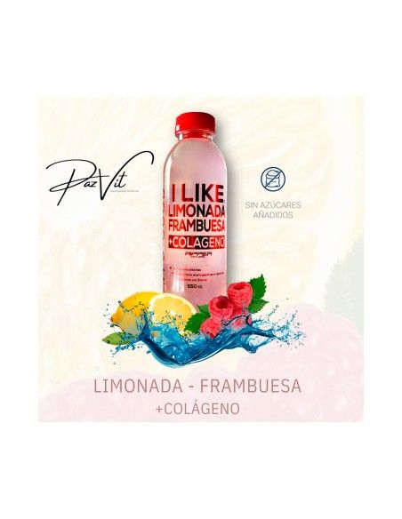 Jugo Natural Limonada Frambuesa + Colágeno 550cc - 6 Unidades - I LIKE