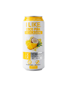 Lata Jugo Natural Coco Piña + Colágeno 473cc - 6 Unidades - I LIKE