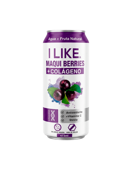 Lata Jugo Natural Maqui Berries + Colágeno 473cc - 6 Unidades - I LIKE