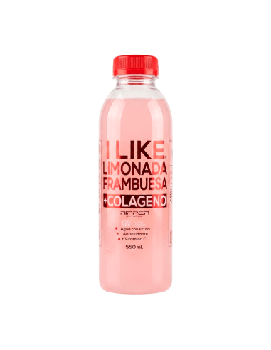 Jugo Natural Limonada Frambuesa + Colágeno 550cc - 6 Unidades - I LIKE