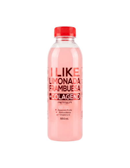 Jugo Natural Limonada Frambuesa + Colágeno 550cc - 6 Unidades - I LIKE