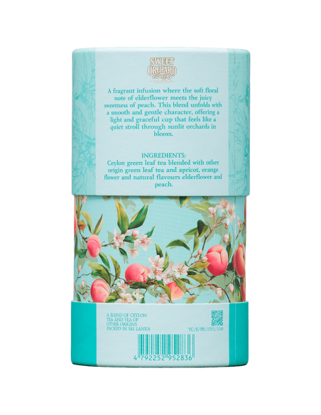 Hoja 75 Gr - Sweet Orchard - Te Verde con Durazno - 75 Gr x 6 Unidades - Basilur