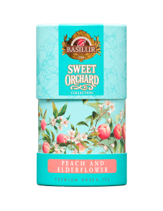 Hoja 75 Gr - Sweet Orchard - Te Verde con Durazno - 75 Gr x 6 Unidades - Basilur