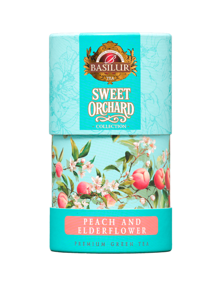 Hoja 75 Gr - Sweet Orchard - Te Verde con Durazno - 75 Gr x 6 Unidades - Basilur