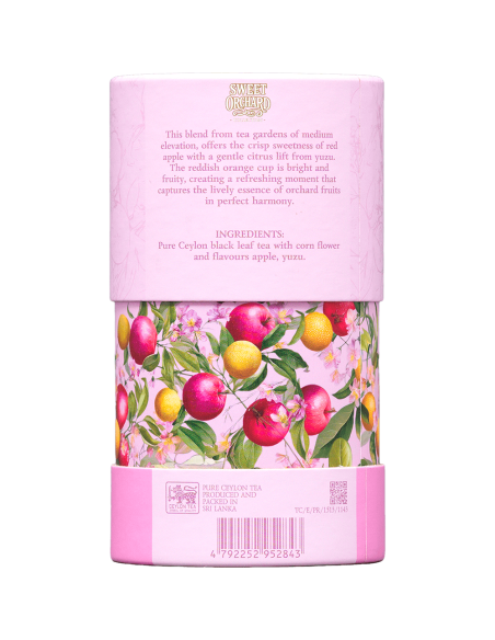 Hoja 75 Gr - Sweet Orchard - Te Negro con Manzana y Yuzu - 75 Gr x 6 Unidades - Basilur