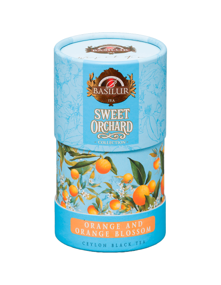 Hoja 75 Gr - Sweet Orchard - Te Negro con Naranja y Brotes de Naranja - 75 Gr x 6 Unidades - Basilur