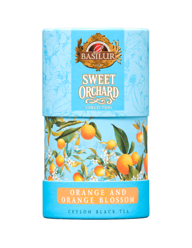 Hoja 75 Gr - Sweet Orchard - Te Negro con Naranja y Brotes de Naranja - 75 Gr x 6 Unidades - Basilur