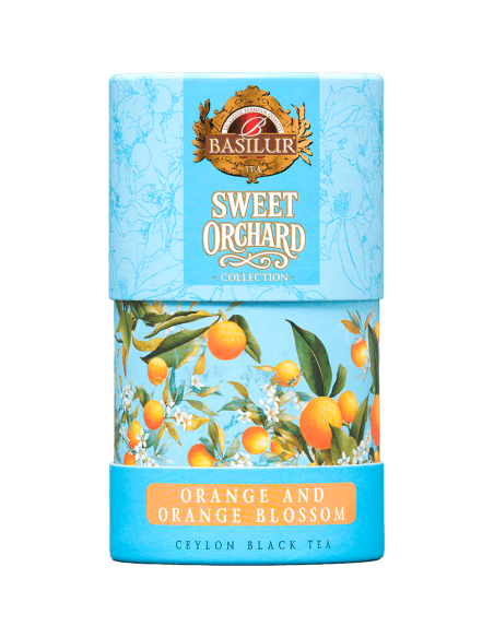 Hoja 75 Gr - Sweet Orchard - Te Negro con Naranja y Brotes de Naranja - 75 Gr x 6 Unidades - Basilur