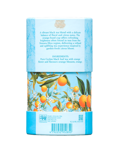 Hoja 75 Gr - Sweet Orchard - Te Negro con Naranja y Brotes de Naranja - 75 Gr x 6 Unidades - Basilur