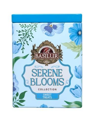 Te Verde con Frutillas y Rosas - Serene Blooms - 75 Gr x 12 Unidades - Basilur
