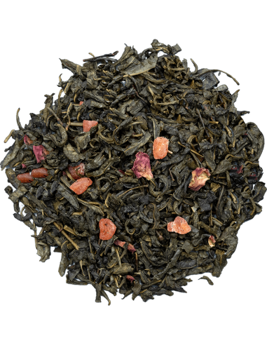 Te Verde con Frutillas y Rosas - Serene Blooms - 75 Gr x 12 Unidades - Basilur