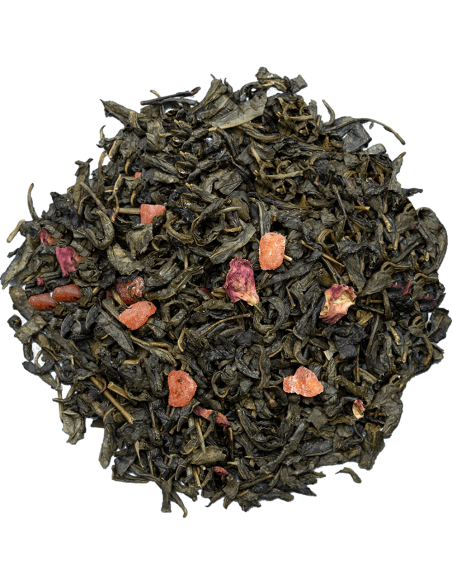 Te Verde con Frutillas y Rosas - Serene Blooms - 75 Gr x 12 Unidades - Basilur