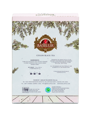Bloom Café-Te negro Naranja Calendula - Zesty Twist- 75G x 6 - Basilur